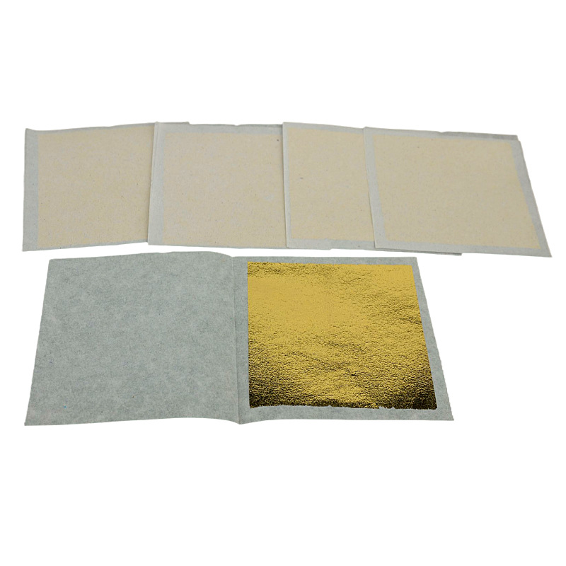 Manufacturer Wholesale High Quality 9cm Taiwan Imitation Gold Foil Ceiling Decoration Painting Manicure Multi-Color Gold Foil Paper