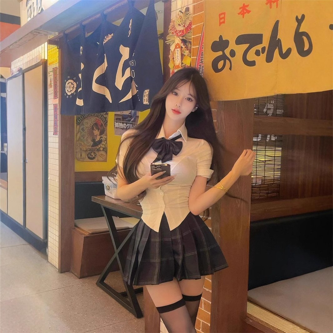 Облегающая рубашка JK униформы, оригинальный стиль академии, белая рубашка, приталенный фасон