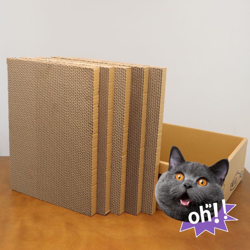 Milk box cat nest cat scratch board replacement core corrugated paper cat scratch board wholesale wear-resistant support all kinds of core replacement