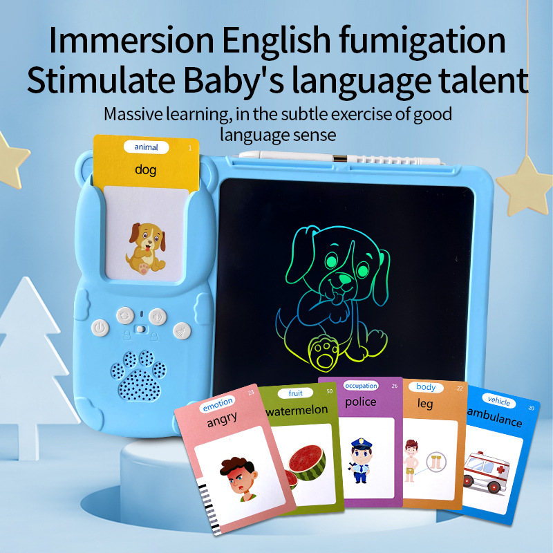 Cross-border children's LCD handwriting board Amazon card painting machine card graffiti drawing board puzzle all-in-one machine