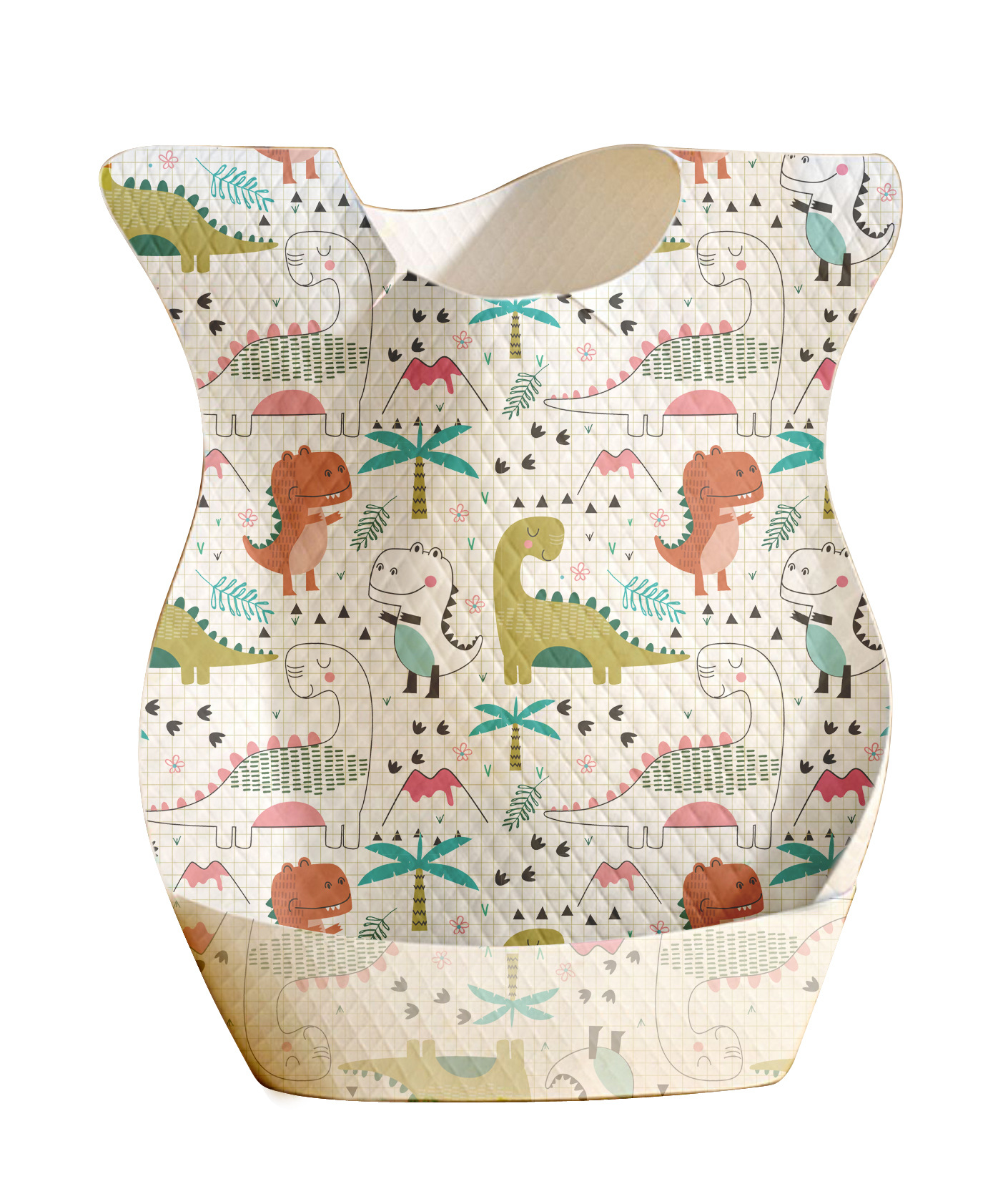 Factory Direct Sales Disposable Rice Pocket Saliva Napkin Baby Bib Children's Bib Waterproof Ready-Made Single Piece