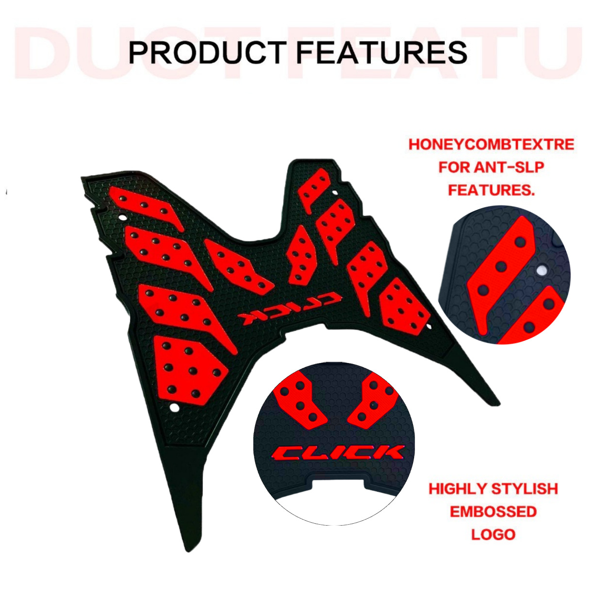 For Honda click125i Pedal Motorcycle Modified Accessories Non-slip Foot Pad Multicolor Cross-border Factory Batch