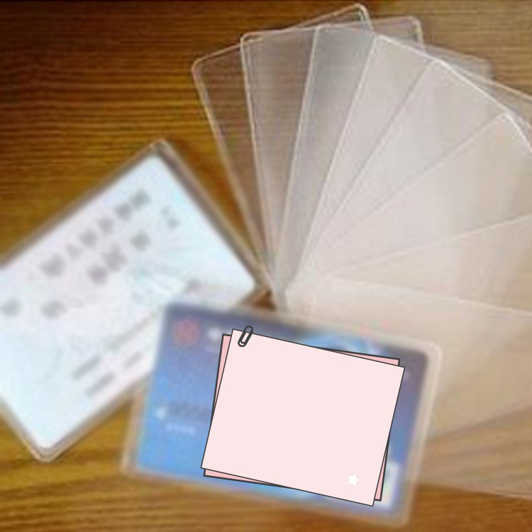 Прозрачный фростированный пластиковый держатель для удостоверений личности Антимагнитный держатель для банковских карт