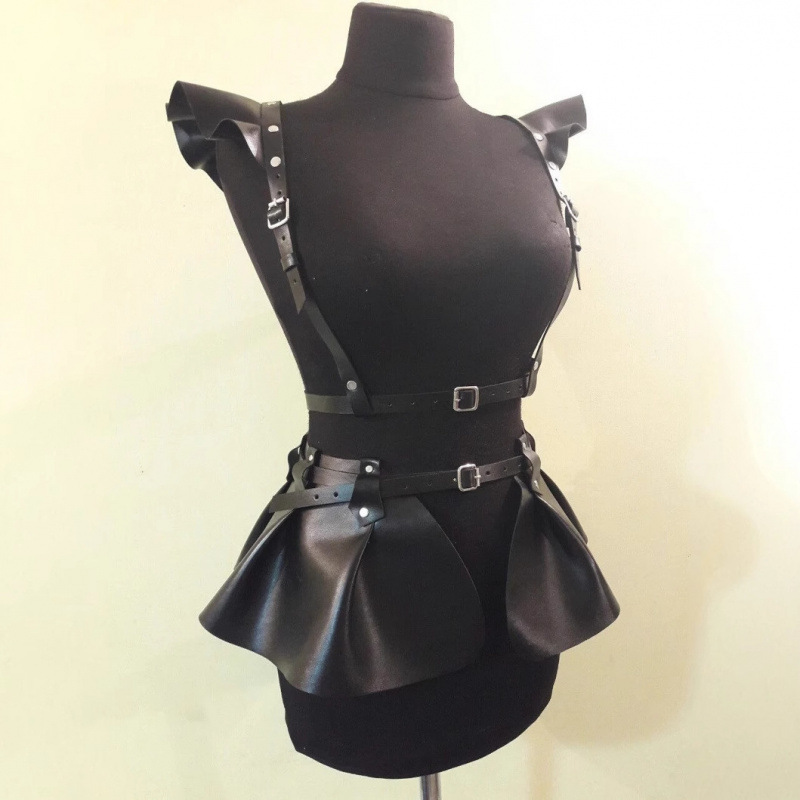 2025 New Waist Belt European and American Punk Shoulder Strap Belt Suit Girdle Sling Slimming Suspender Outfit Multi-Color