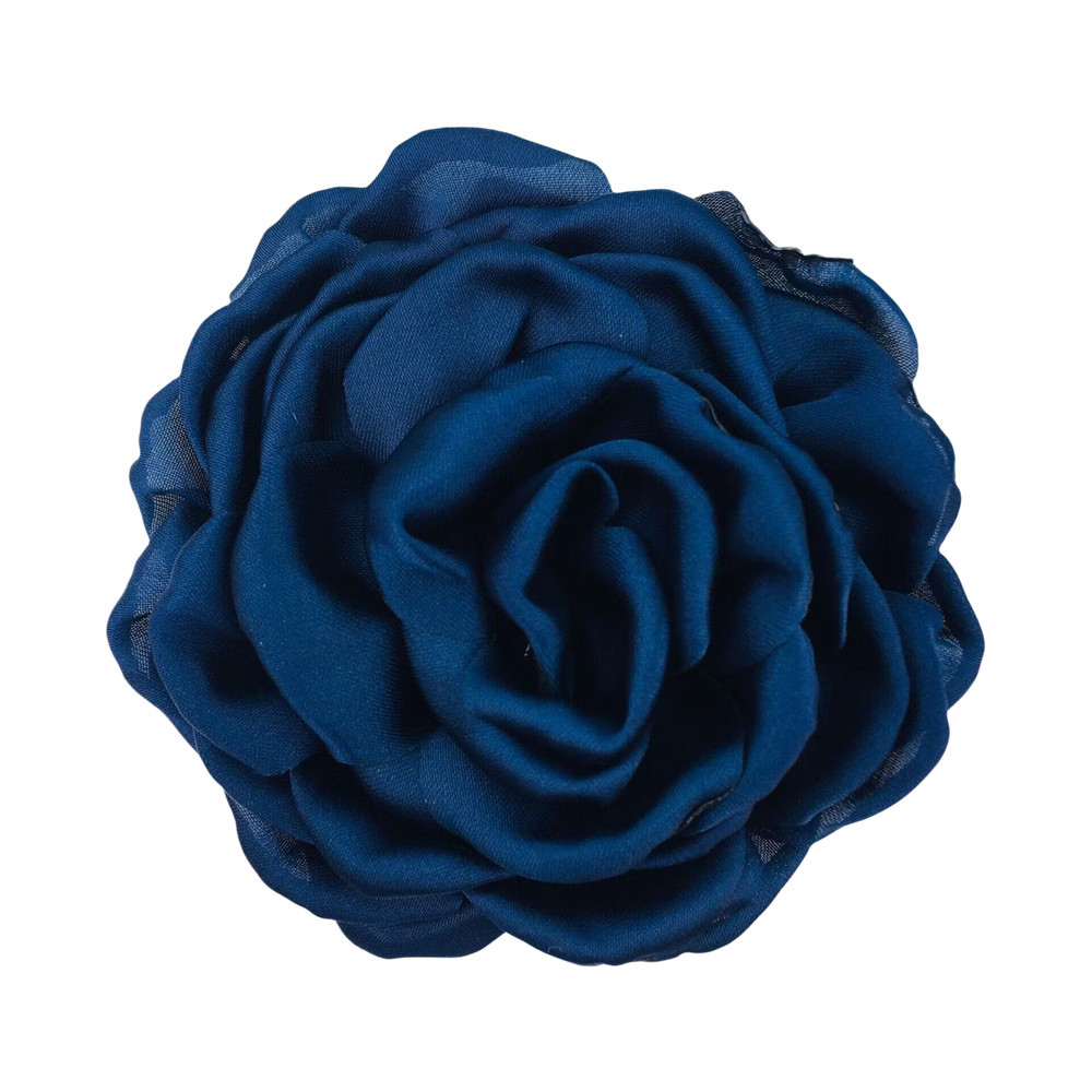 Korean-style satin satin fabric curl three-dimensional high-grade rose camellia DIY head flower hair clasp corsage shoe flower
