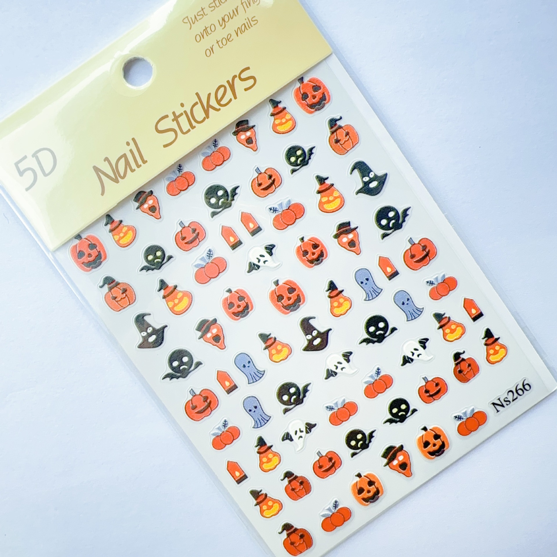 2025 Halloween Carnival Nail Art Stickers Pumpkin Lantern Ghost Skeleton Adhesive Nail Decals