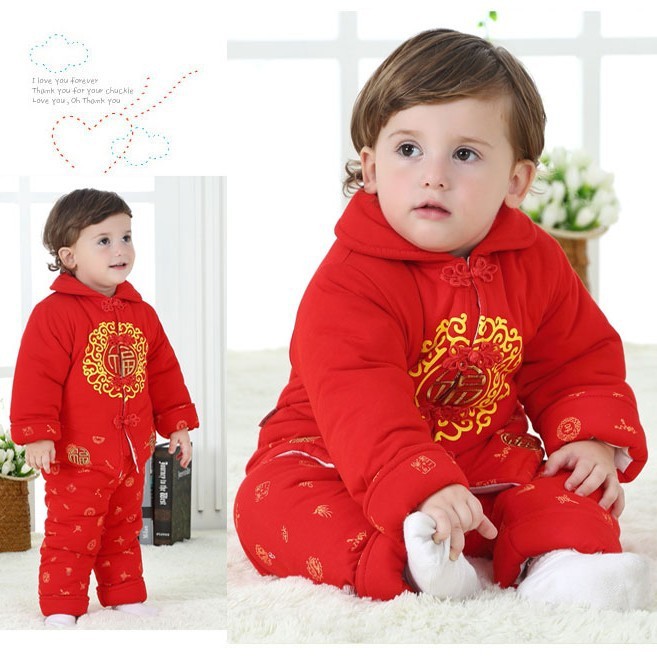 Winter Cartoon Cartoon Tang suit universal suit cotton liner red cotton whole hand wholesale Tang suit/ethnic clothing