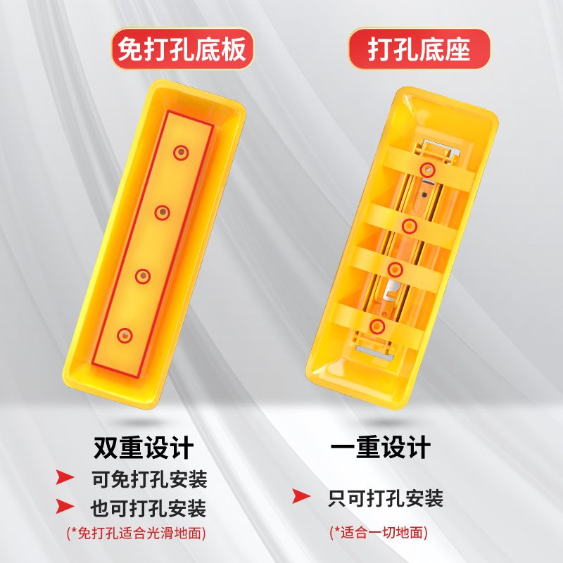 Ground Lock Parking Space Lock, Punch-Free Parking Space Pile, Anti-Occupancy Artifact, Thickeneded Anti-Collision Triangle Car Blocker, New