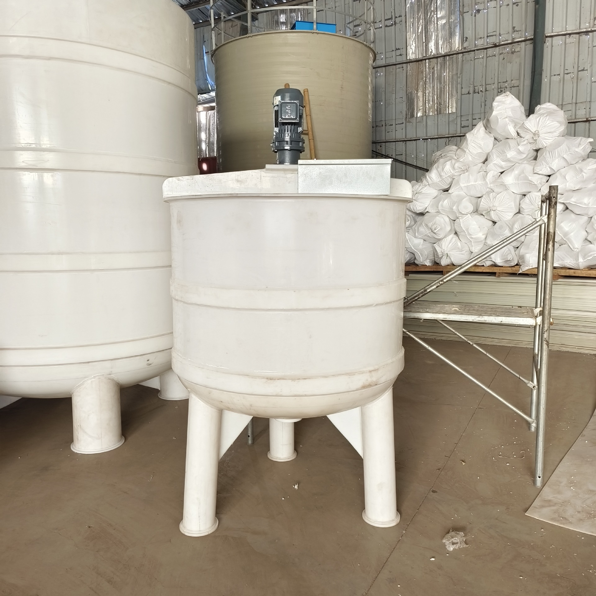 Factory Direct Supply Pp Mixing Tank Polypropylene Pp Reactor Acid and Alkali Resistant Plastic Reactor Pp Mixing Tank