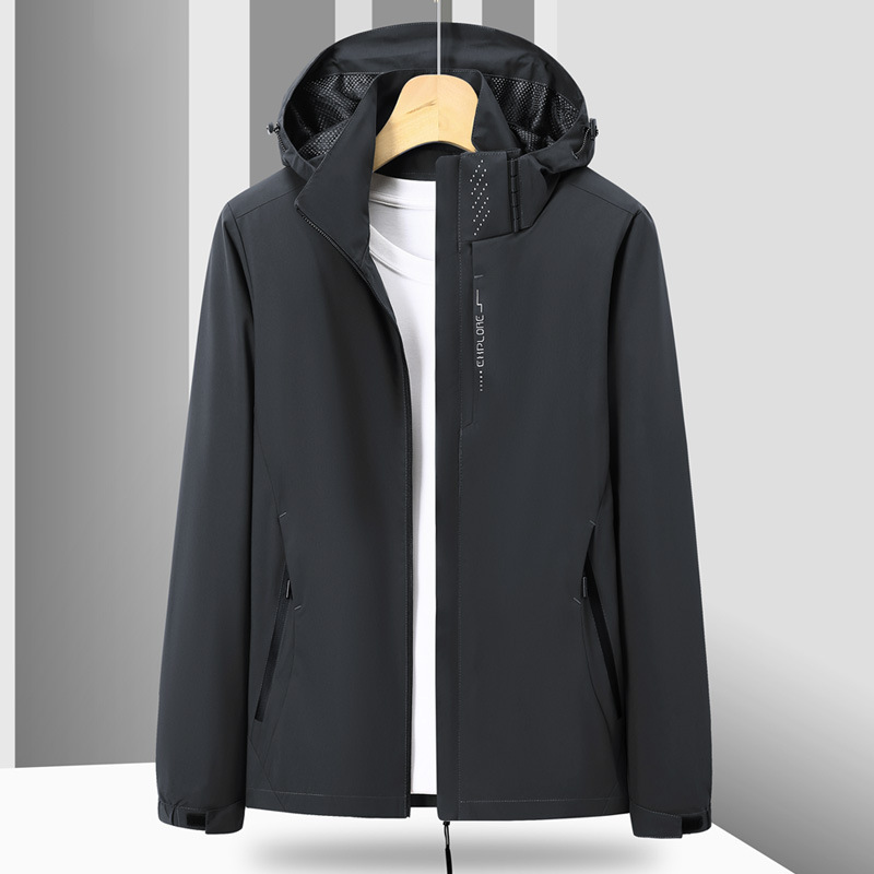 Куртка нового стиля для мужчин 2024 весна-осень, тонкая, ветронепроницаемая и водонепроницаемая, крупный размер, горная одежда, женская оптовая покупка