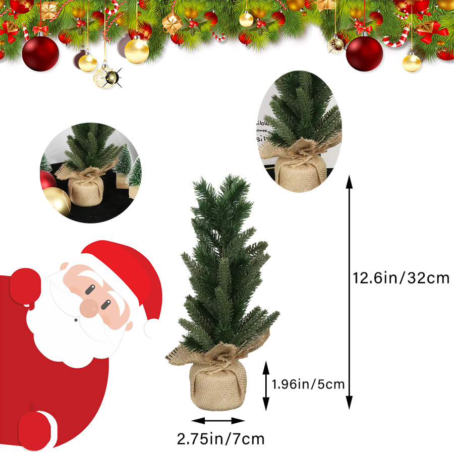 cross-border mini christmas tree pe desktop decoration home props christmas diy decorations simulation christmas tree