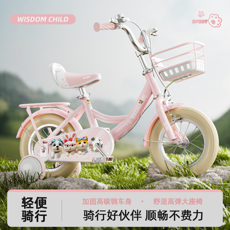 Children's bicycle new girls 3-6-8-9 years old girl's bicycle children's bicycle 14 inch 16 inch 2 wheel bicycle