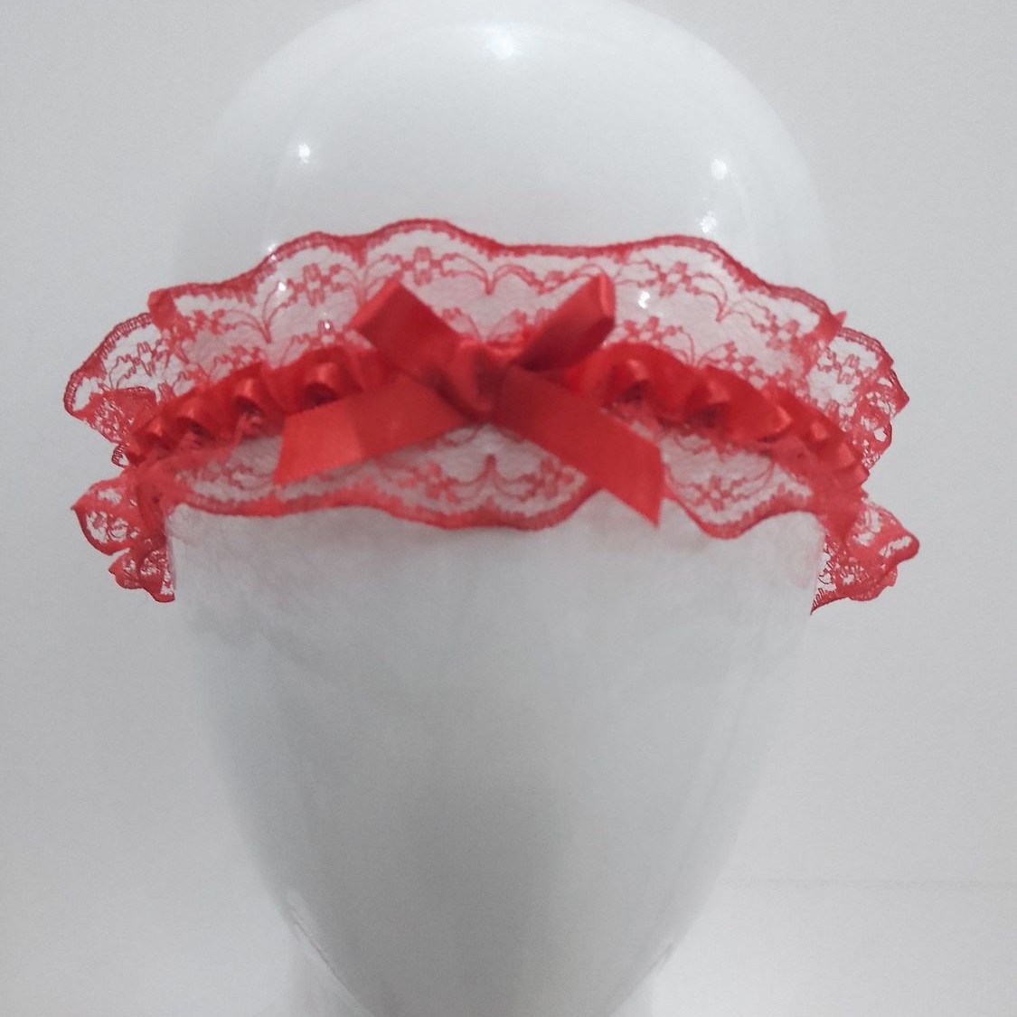 Foreign Trade New Cross-border Japanese Style Same Color Ribbon Bow Lace Lace Thigh Ring Bracelet Bride Wedding Dress Leg Set