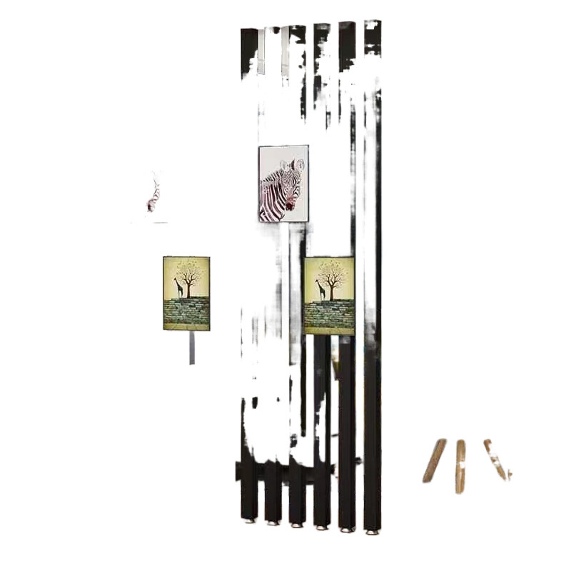 Entrance Living Room Screen Partition Modern Simple Office Internet Celebrity Partition Aluminum Alloy Square Tube Aluminum Fence Column