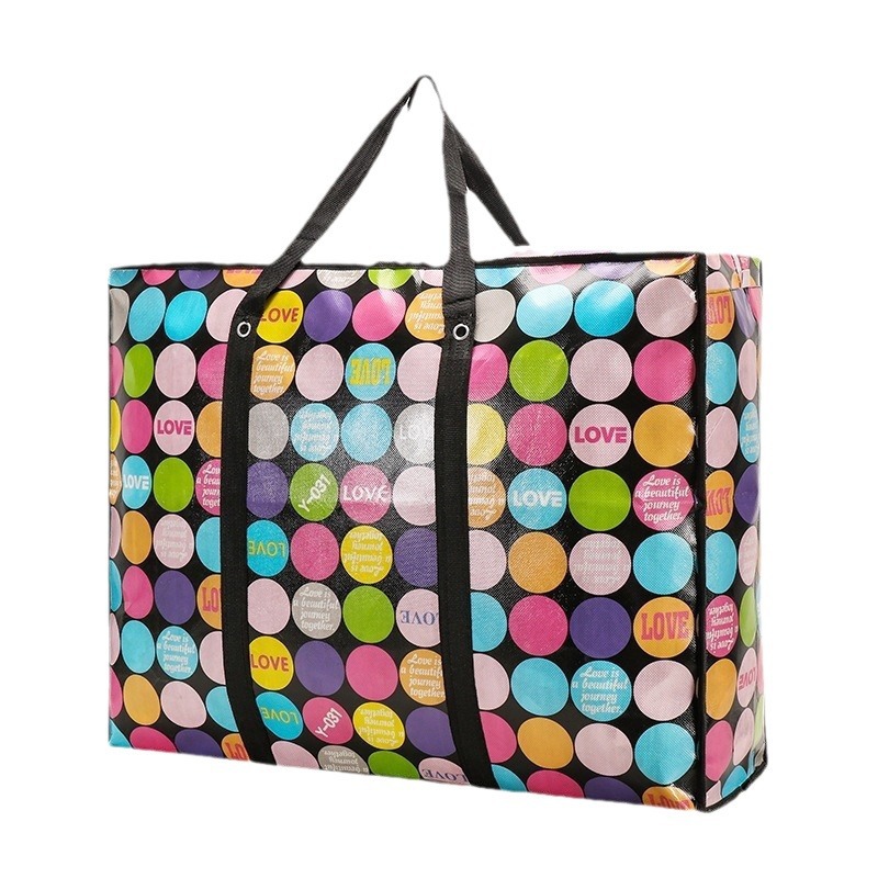 Non-woven fabric coated moving bag large water-repellent luggage packing bag large capacity quilt storage travel bag wholesale