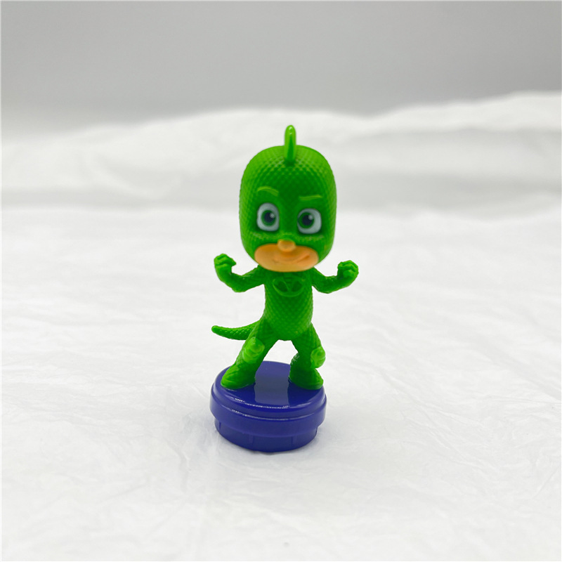 6 Pajamas Little Hero Toy Doll Masked Man Cat Boy Owl Female Flying Wall Man Doll Figure Ornament