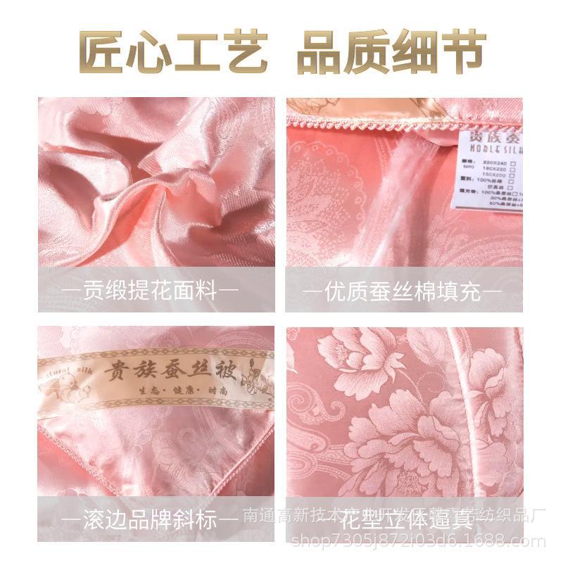 Satin Jacquard Silk Quilt Spring Autumn Winter Quilt Core Student Dormitory Single Double Summer Cool Quilt Company Gift Quilt Wholesale