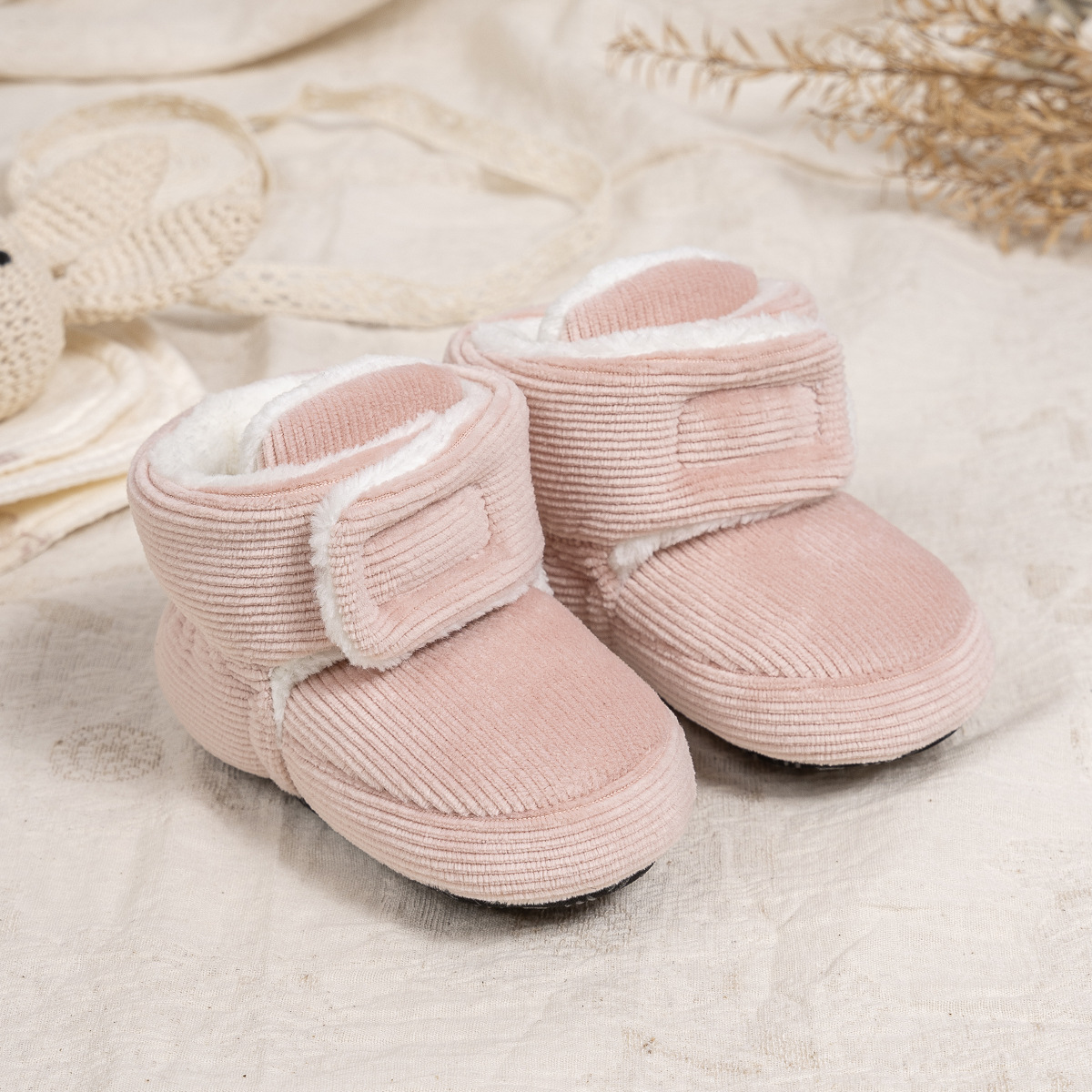 Cross-border New Baby Shoes Winter Warm Cotton Shoes Velcro Sleeve Boots Soft Sole Toddler Shoes Baby shoes