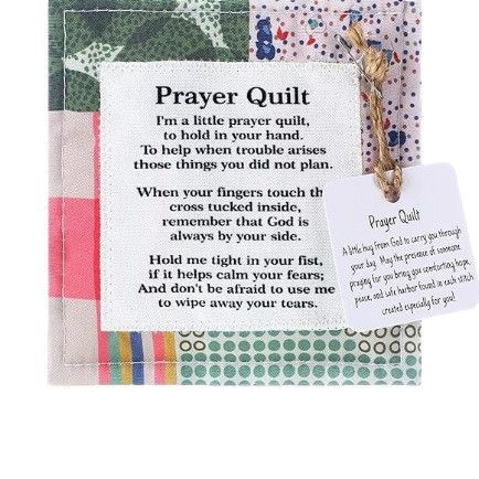 Cross-border New Fashion Creative Small Cloth Bag with Cross Small Quilt with Prayer Statement Color Sewing Gift
