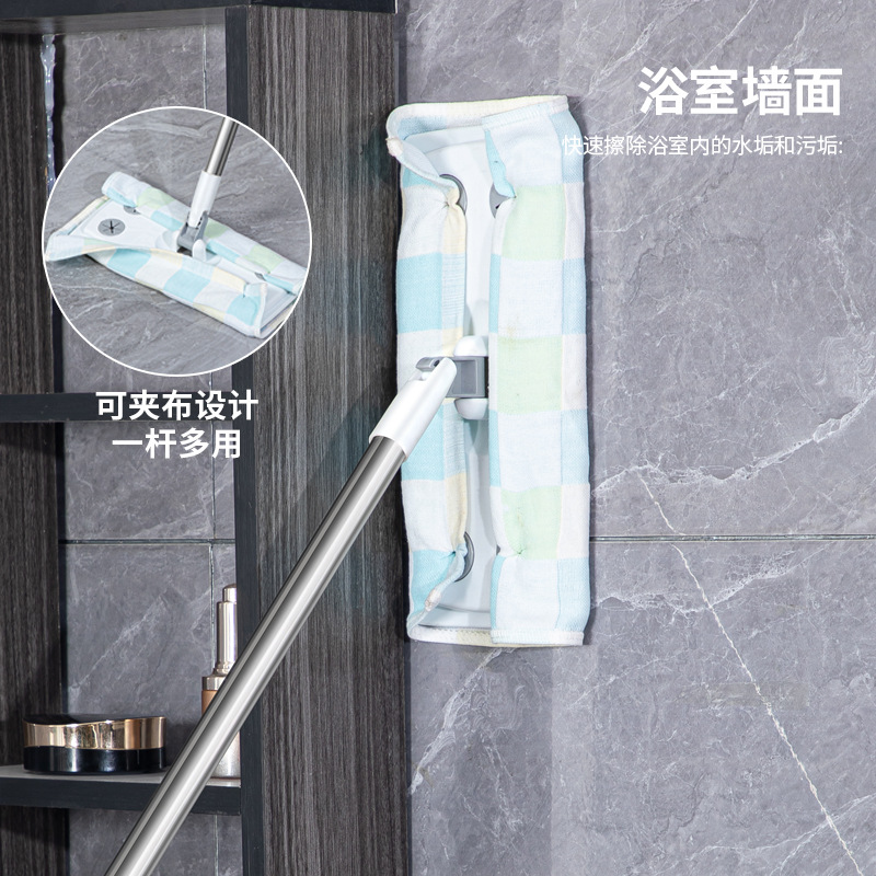 Flat Hand-Washable Household Lazy Floor Wiping Disposable Vacuum Paper Floor Dry and Wet Towel Dual-Use Electrostatic Dust Removal Mop