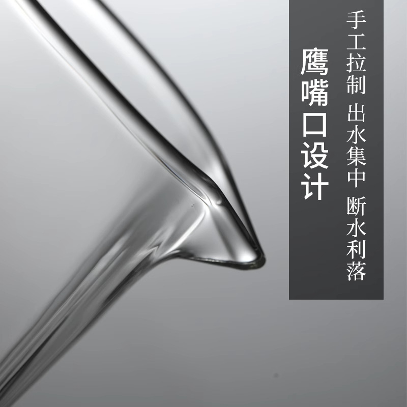 Transparent Sky Round Place Glass Public Cup Xiaoqing Orange Tea Leakage Tea Sea Tea Teaware Glass Pointed Mouth Pour Tea Public Cup