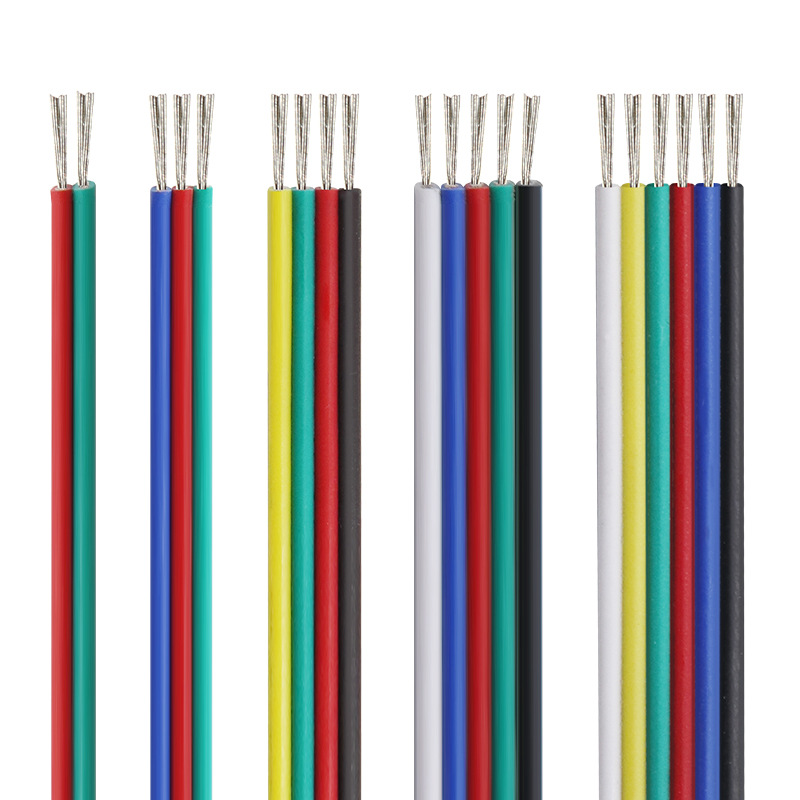 Wholesale Ul Certified 1007 Multicolor Rgb Light Strip with Connection Extension Parallel Colorful Parallel Electronic Wire