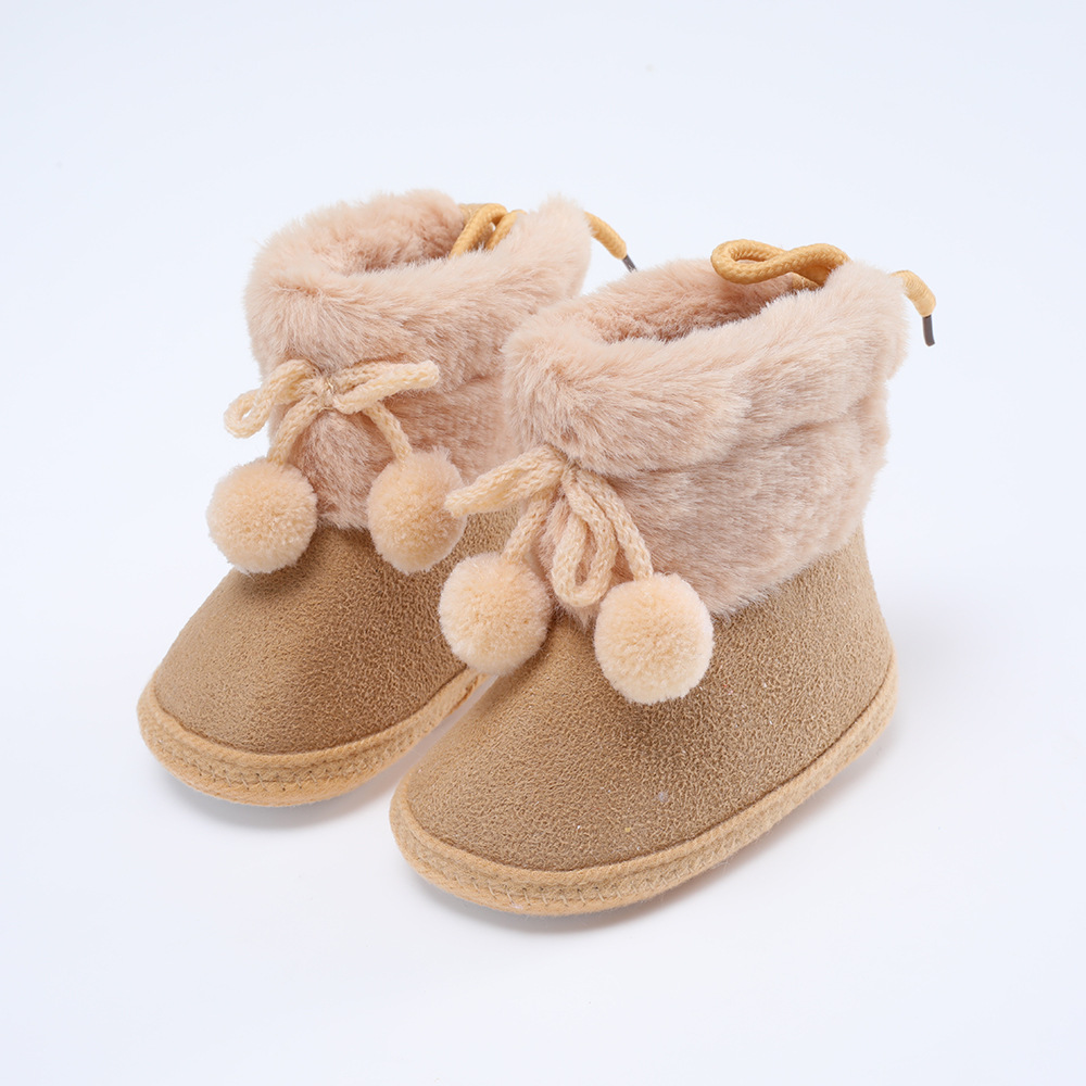 2022 autumn and winter New baby shoes 0-1 years old non-slip soft bottom toddler shoes 3-5-7-9 months baby shoes cotton shoes