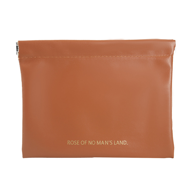 shrapnel storage bag automatic closing wired earphone storage bag PU coin purse mini portable lipstick cosmetic bag