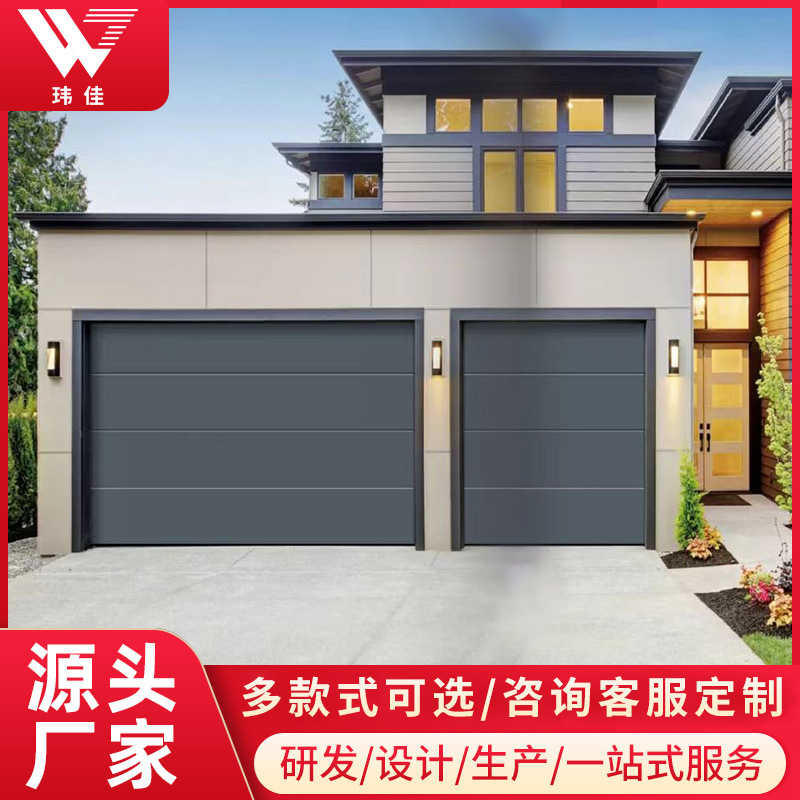 Индивидуальные алюминиевые сплавные электрические роллетные ворота, гараж виллы, противоугонная электрическая раздвижная дверь