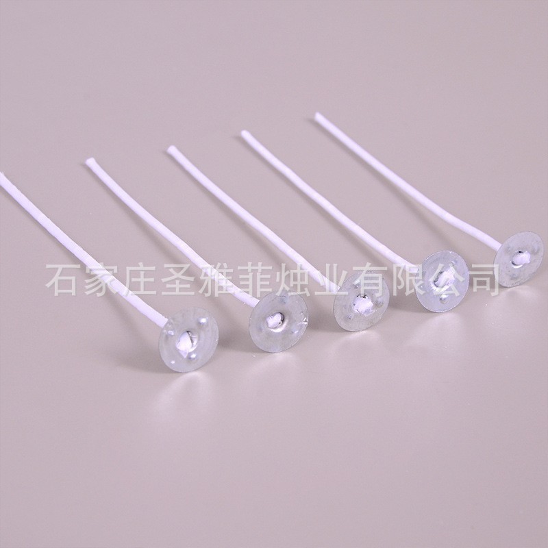 Candle Cotton Wick Wax Wick DIY Aromatherapy Candle Wick with Base Various Sizes