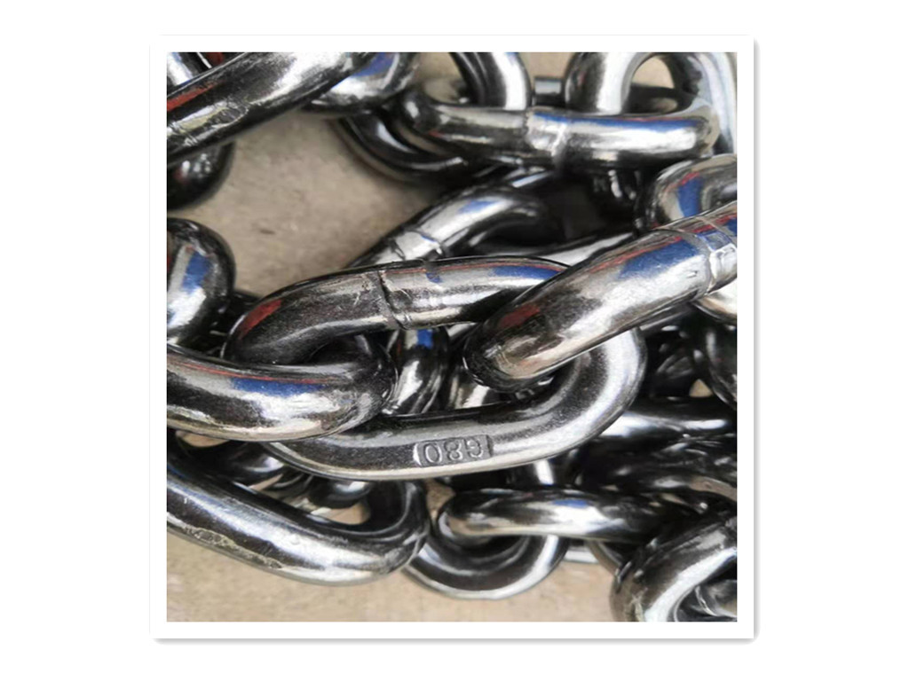 Manufacturers Custom Marine Hatch 11 * 43 Chain Manganese Steel Galvanized Chain Climbing Wheel Lashing Chain