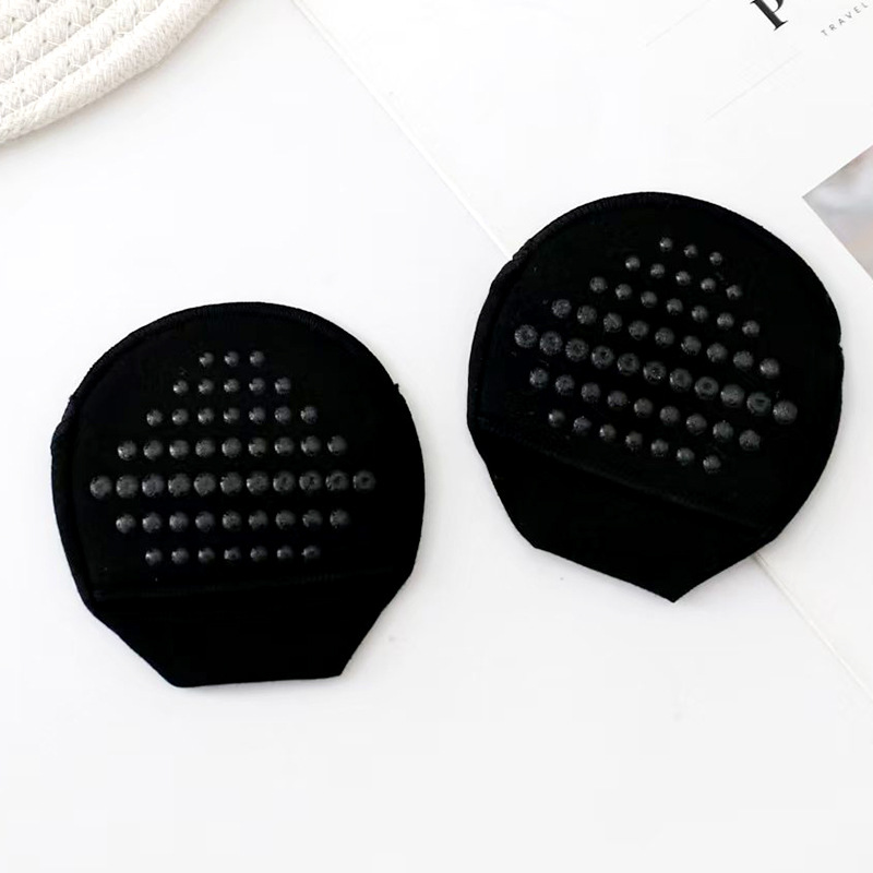 Non-Slip Pure Cotton Half Socks, Ultra-Thin Invisible Sweat-Absorbent Forefoot Pads, Elastic Women's High Heel Forefoot Pads, Half-Foot Socks