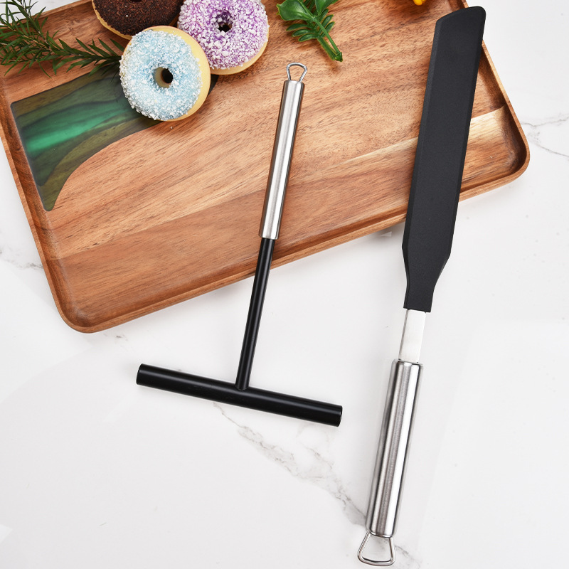 Нержавеющая сталь скребок для блинов, инструмент для фруктов, артефакт для размазывания блинов, скребок для яиц