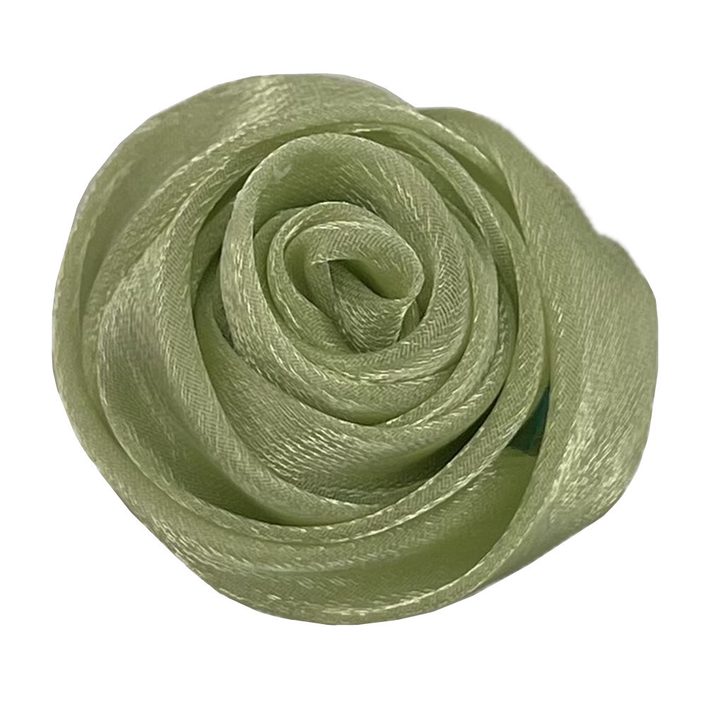 5cm lily satin rose bud 3cm handmade yarn corsage clothes headdress bag necklace flower diy accessories in stock