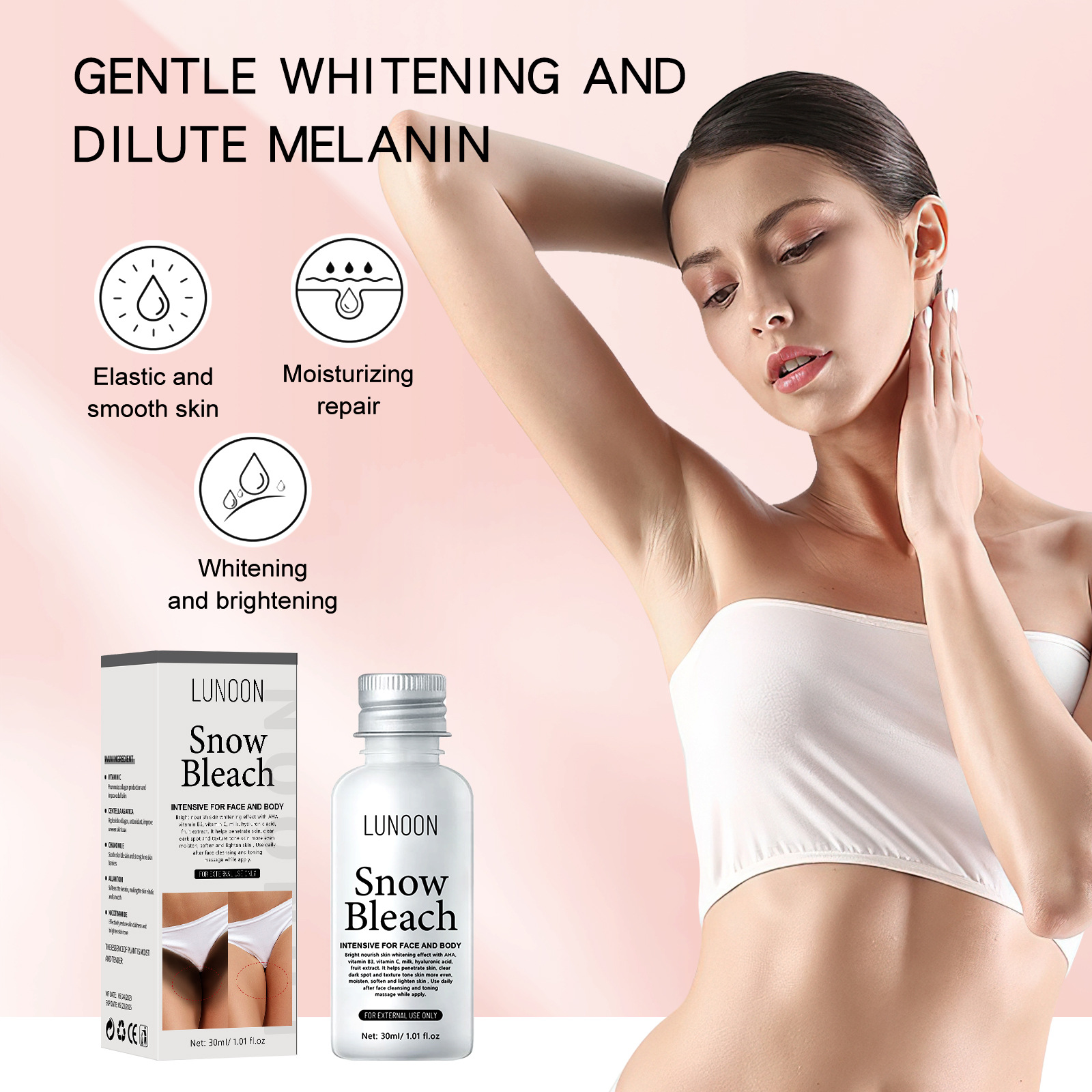 Cross-Border Soug Anti-Blackening Cream 30ml Skin Whitening and Brightening Anti-Blackening Cream Snow Bleach Cream