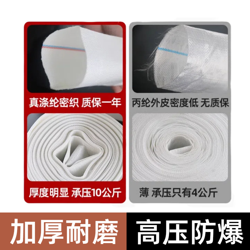 High pressure agricultural fire hose polymer braided pressure hose thickened canvas watering irrigation hose