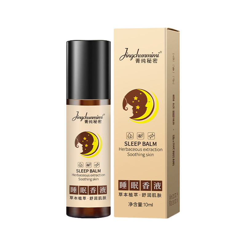 [Support Secret Text] Jingchun Secret Sleep Essential Oil Roller Ball Massage Good Night Balm Ebony Agarwood Sleep Fragrance