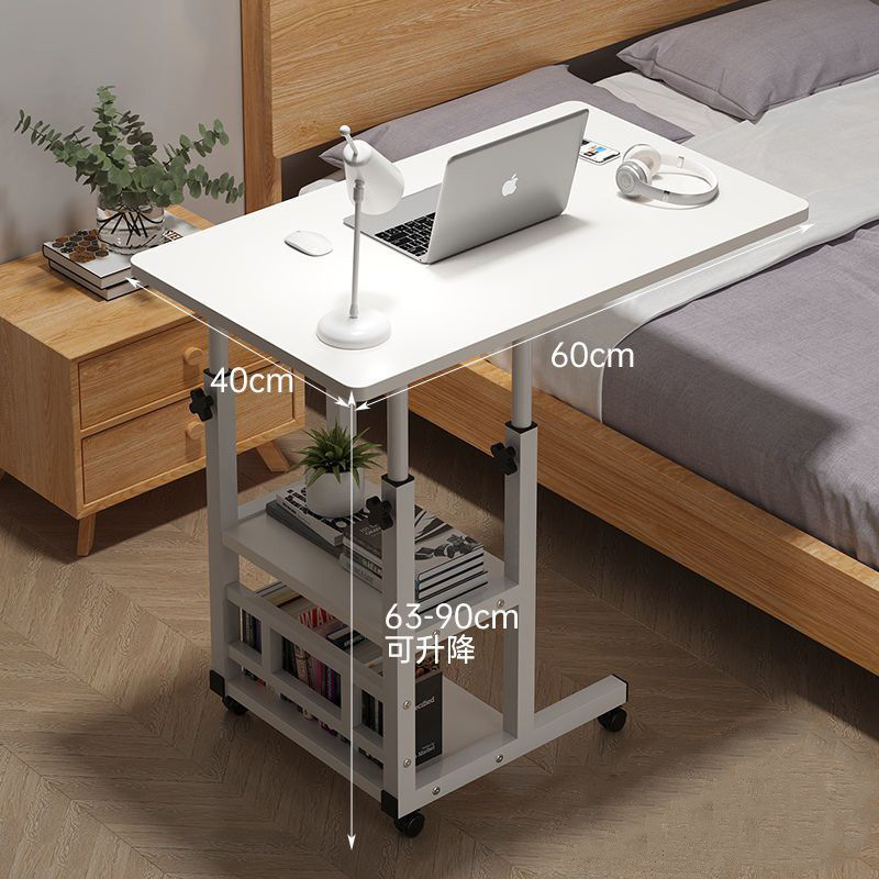 Multifunctional Wheeled Movable Adjustable Table Dormitory Bedside Table Side Table Export Lazy Table Office Writing Table