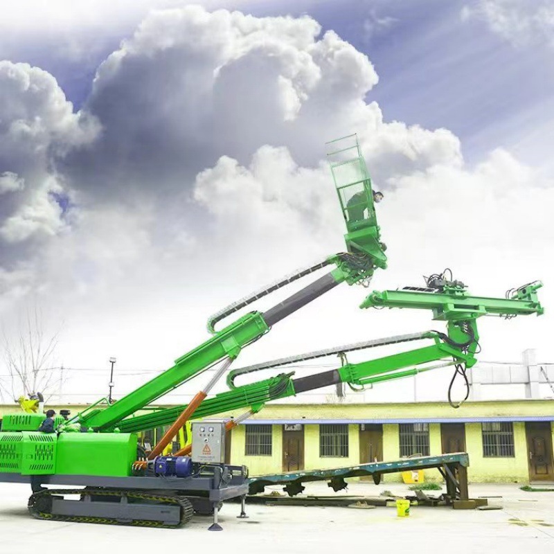 Mountain Engineering Photovoltaic Piling Machine, Pit Reinforcement Tunnel Rock Drilling Machine, Wheeled Slope Support Tunnel Drilling Machine