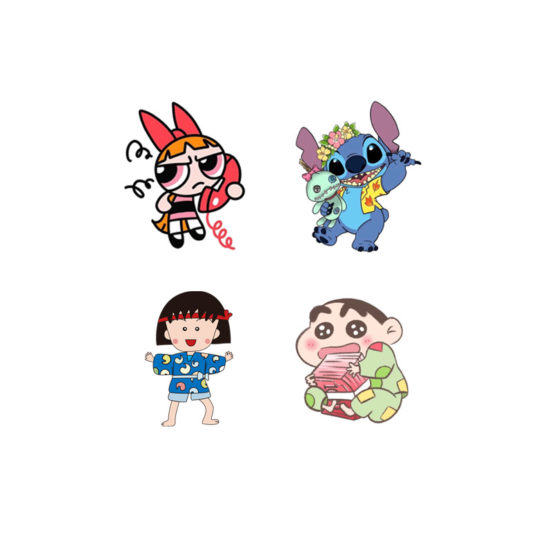 [One Piece] Cute Cartoon Waterproof Tattoo Stickers for Women, Long-Lasting, Fresh and Hyun-Ah Style Concealer
