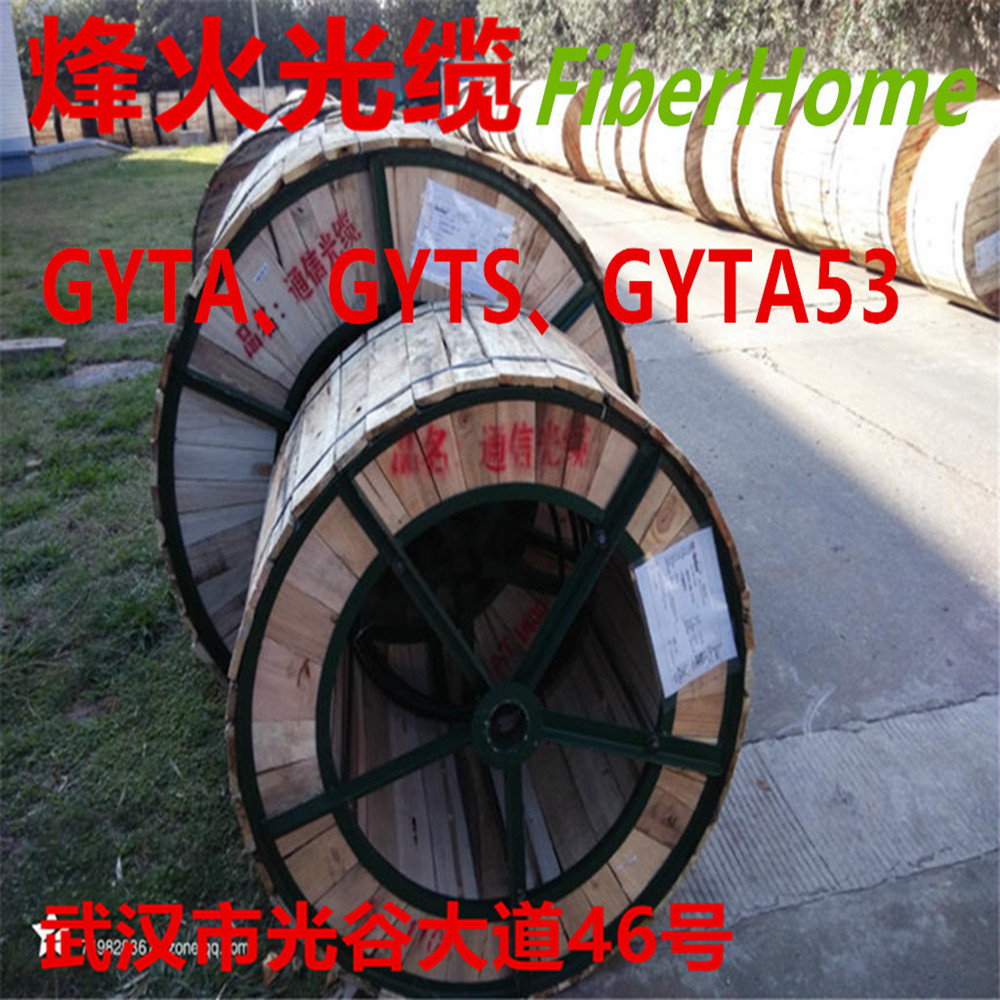 Fiberhome directly buried heavy armored fiber optic cable GYTA53-24B1.3, double sheathed double armored G652D single-mode fiber