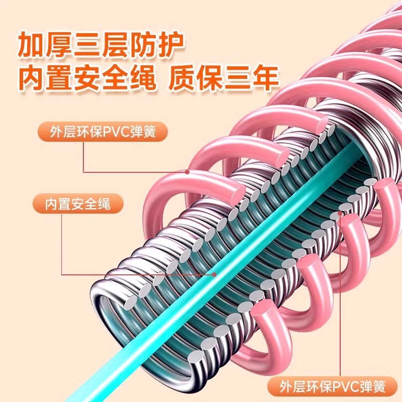 Silent Hula Hoop Spring Soft Hula Hoop to Tighten the Abdomen and Lose Weight Without Hurting the Waist, Slimming the Waist, Folding the Abdomen and Slimming Artifact