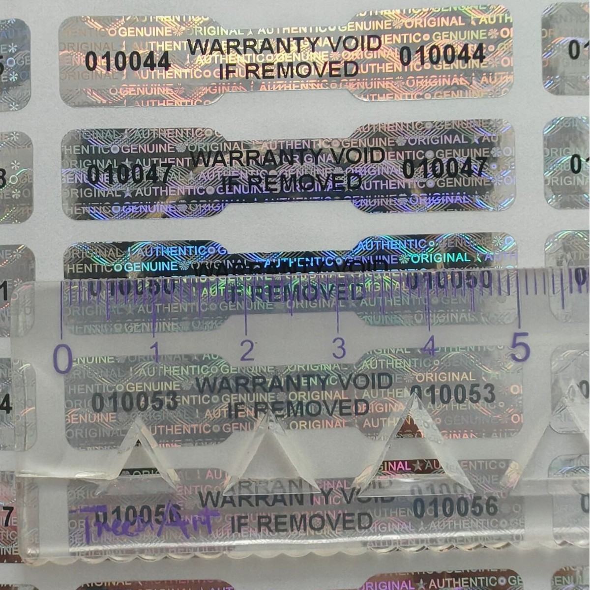 Tear Off Word Anti-Counterfeiting Label Anti-Counterfeiting Sticker Spot Universal Hologram Anti-Counterfeiting Trademark Heroram Label
