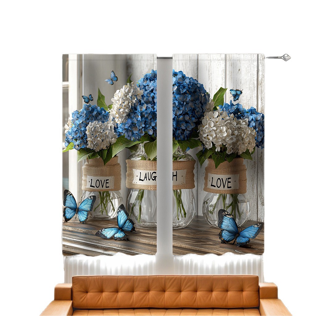 Support Jit Delivery, Cross-Border Exclusive Factory Direct Sales, Fastest 24 Hours, Digital Printing Processing of Curtains and Screens