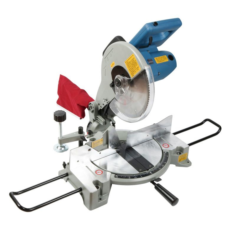 Машина для резки алюминия Dongcheng, 10-дюймовая торцевая пила, 45-градусная пила, высокоточная настольная пила для алюминия