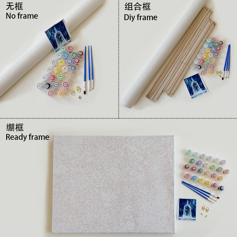 Cross-border Digital Oil Painting diy Source Factory Amazon Foreign Trade Personalized Photos & Oil Painting Wholesale