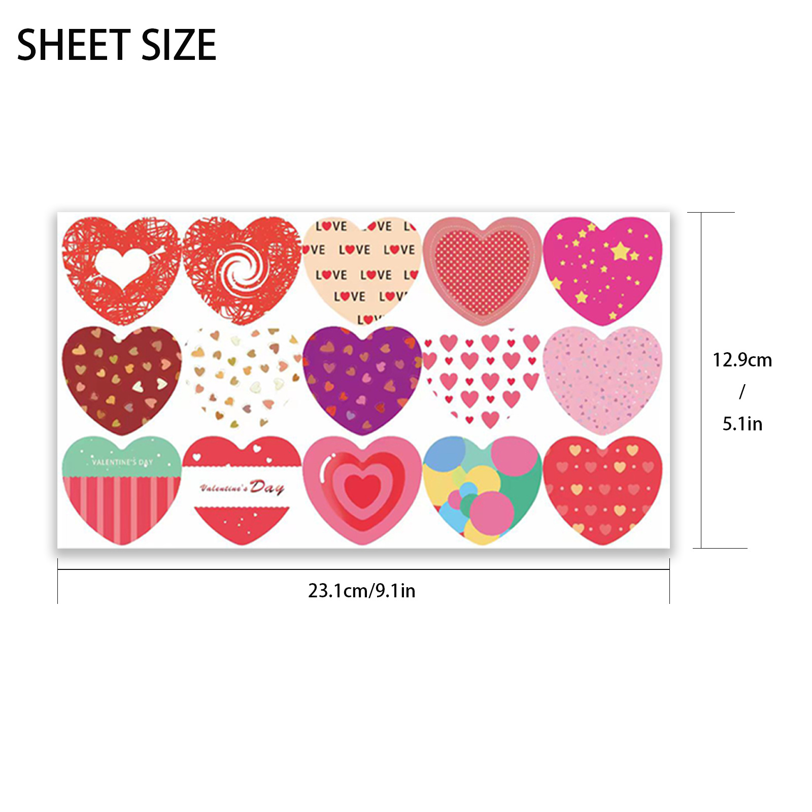 valentines day stickers Bronzing Decorative Sticker Valentine's Day Sticker Sealing Sticker DIY Creative