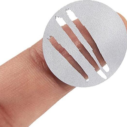 1-inch round DIY scratch-free tape self-adhesive scratch label scratch-free film Silver support customization