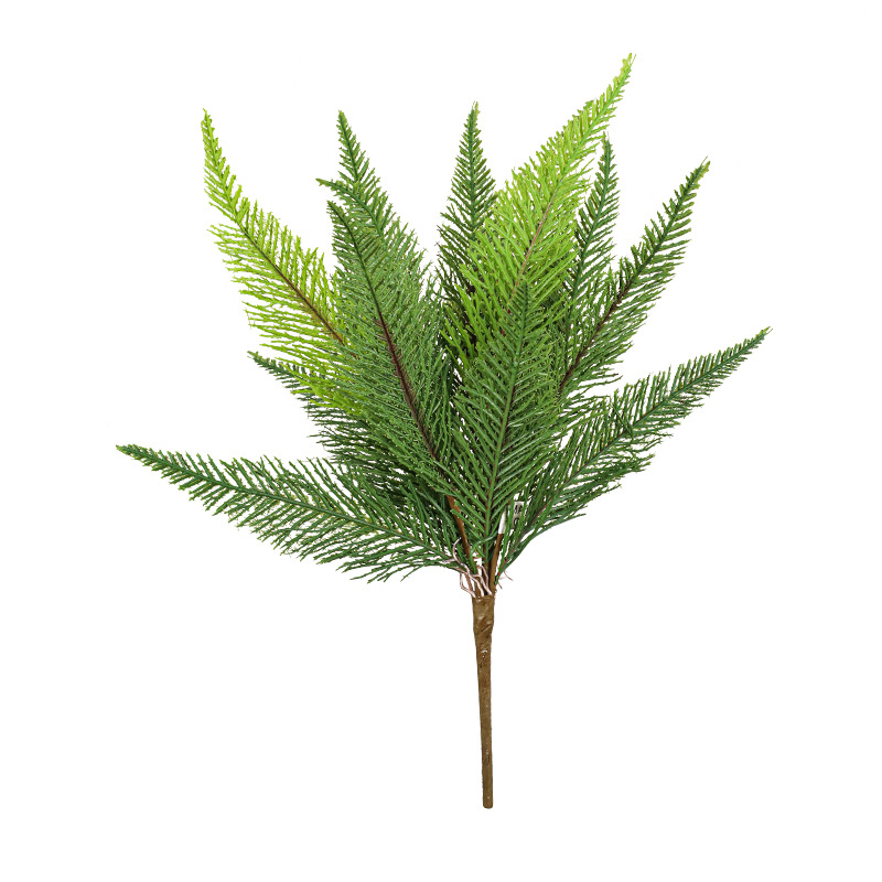 Simulated Fern Soft Rubber Persian Grass Sea Gold Sand Clematis Fern Tiandmen Winter Row Grass Fern High-End Simulated Plant Fake Flower