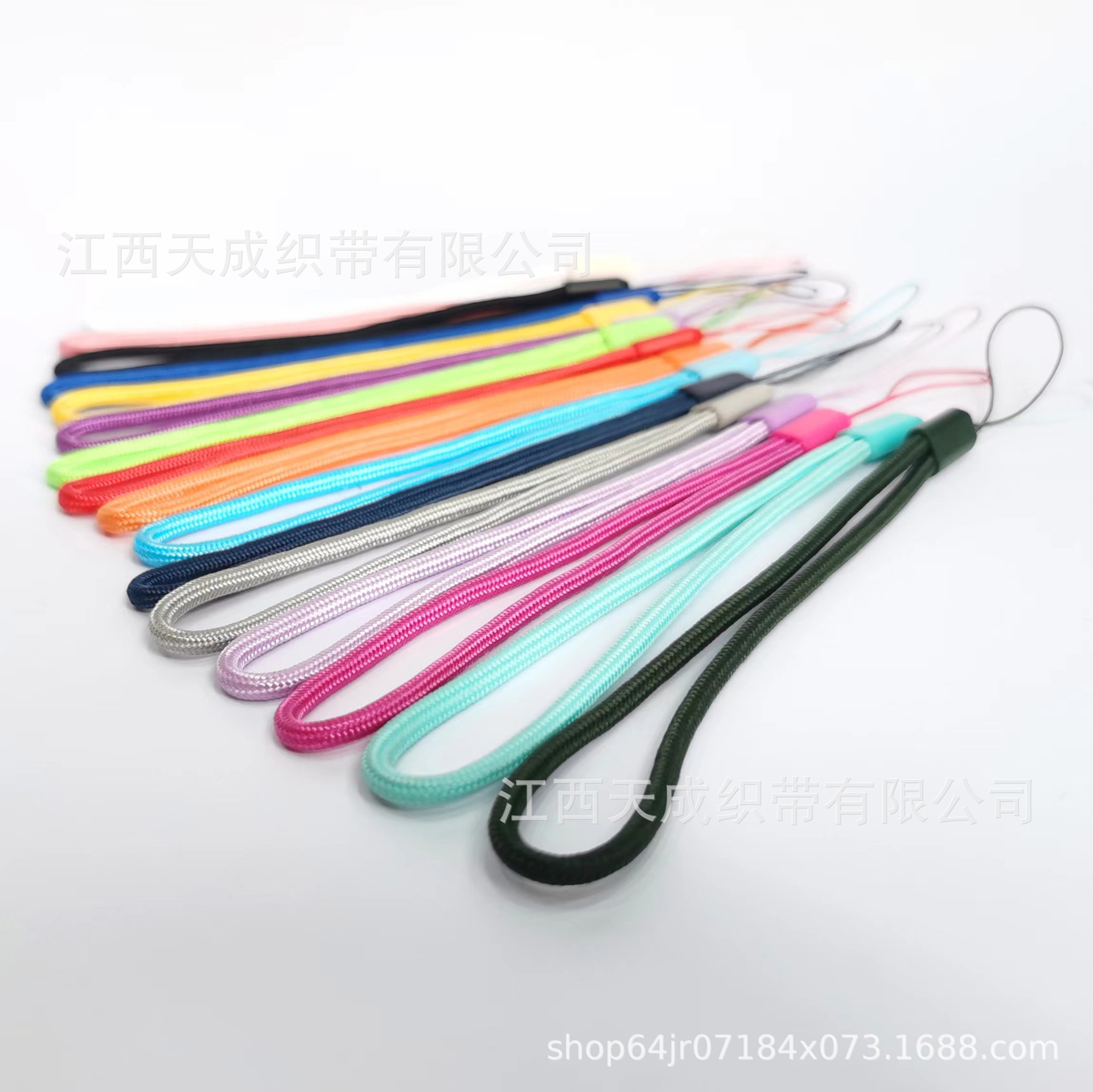 First-Hand Supply 3.0mm Round Nylon Mobile Phone Short Lanyard Flashlight Lanyard Unisex Soft Touch Wear-Resistant